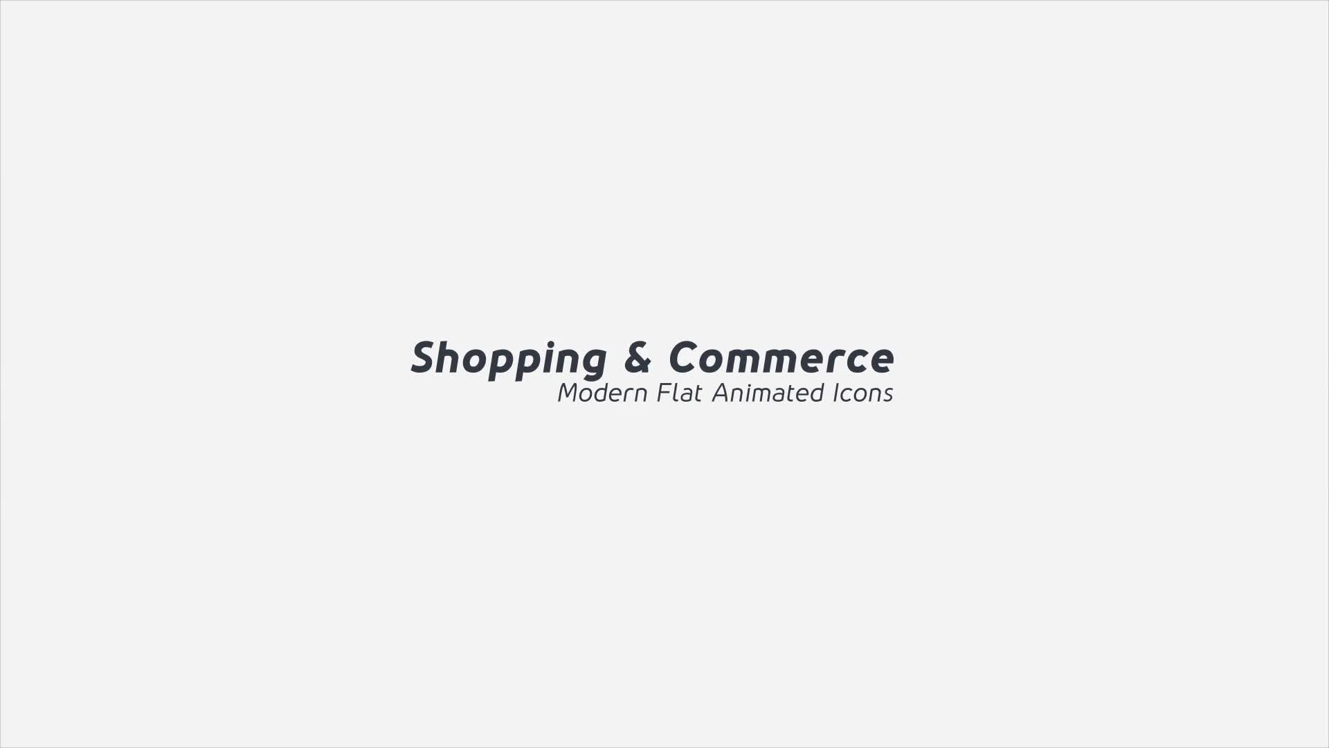 Shopping and Commerce Modern Flat Animated Icons Mogrt Videohive 27775802 Premiere Pro Image 1
