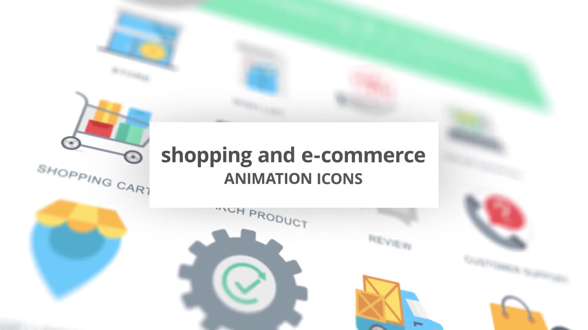 Shopping and E Commerce Animation Icons Videohive 26635138 After Effects Image 1