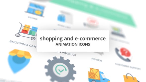Shopping and E Commerce Animation Icons - Download Videohive 26635138