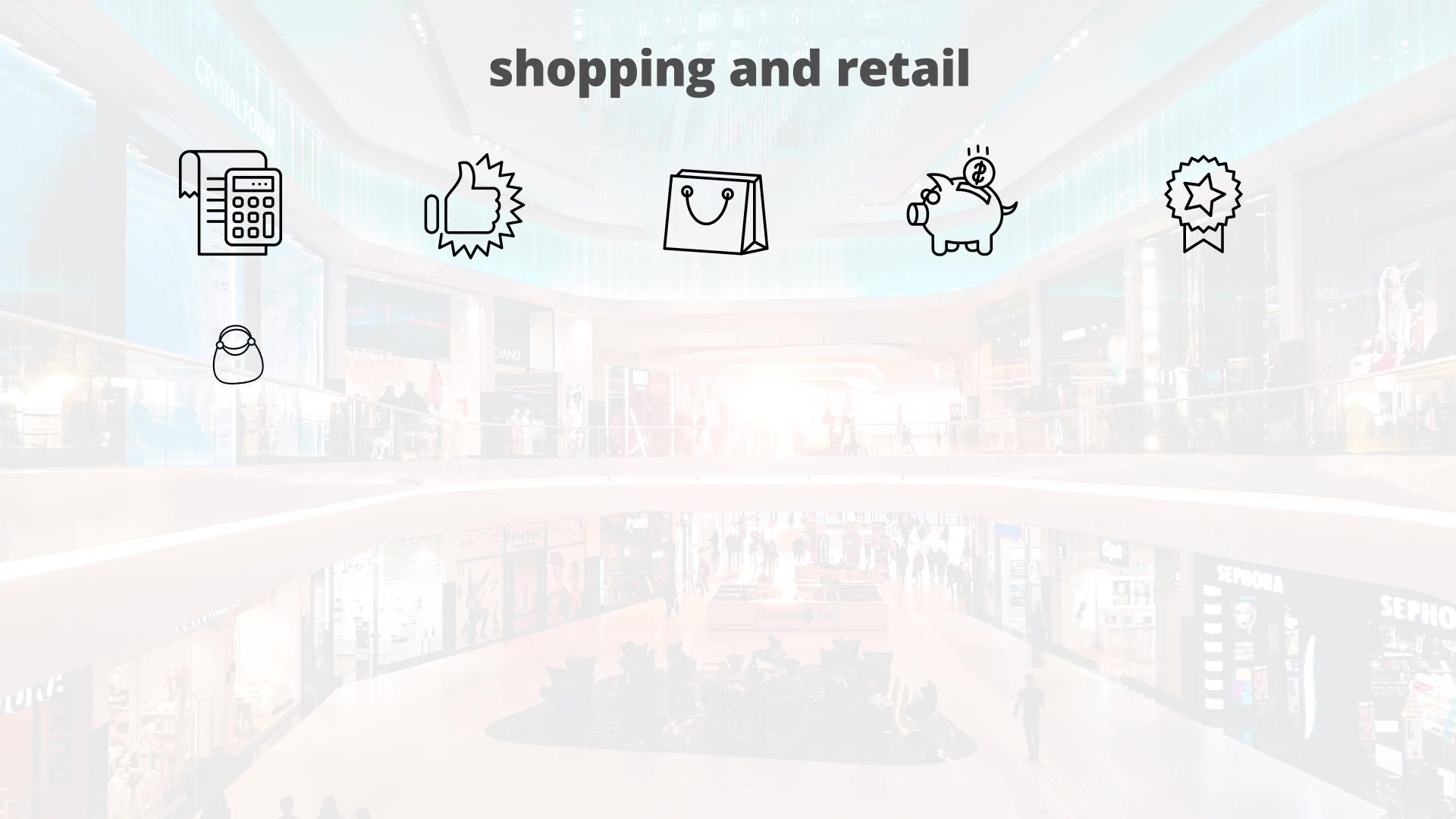 Shopping And Retail – Thin Line Icons Videohive 23595869 After Effects Image 4