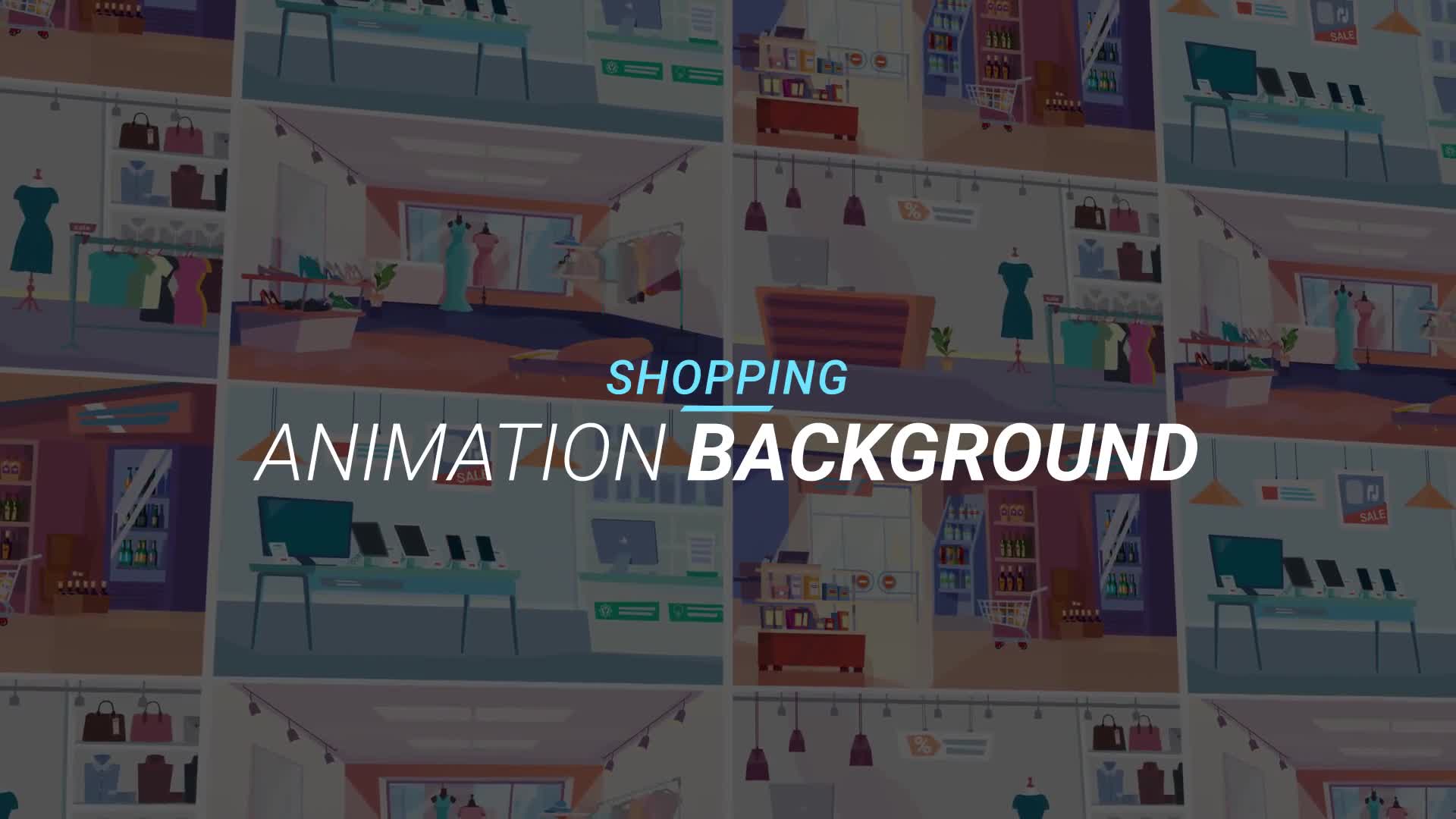 Shopping Animation background Videohive 34060956 After Effects Image 1