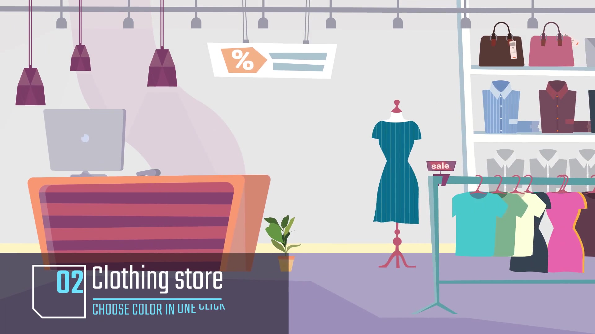 Shopping Animation background Videohive 34060956 After Effects Image 5