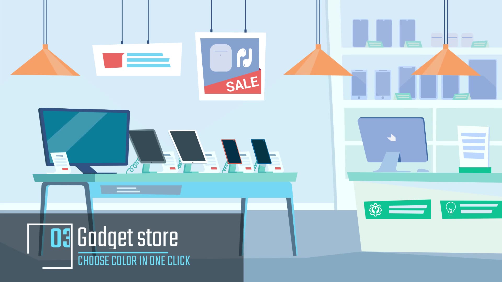 Shopping Animation background Videohive 34060956 After Effects Image 7
