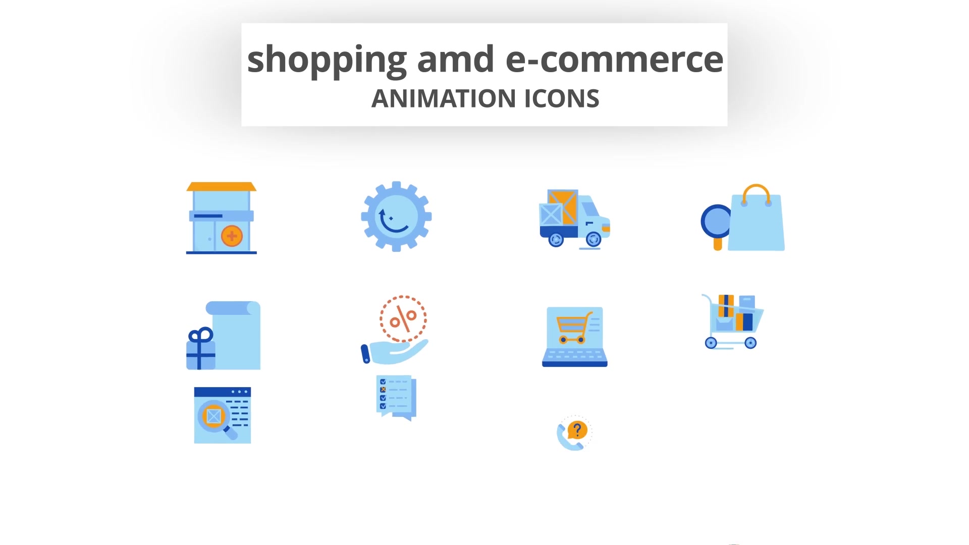 Shopping & E Commerce Animation Icons Videohive 28168378 After Effects Image 4