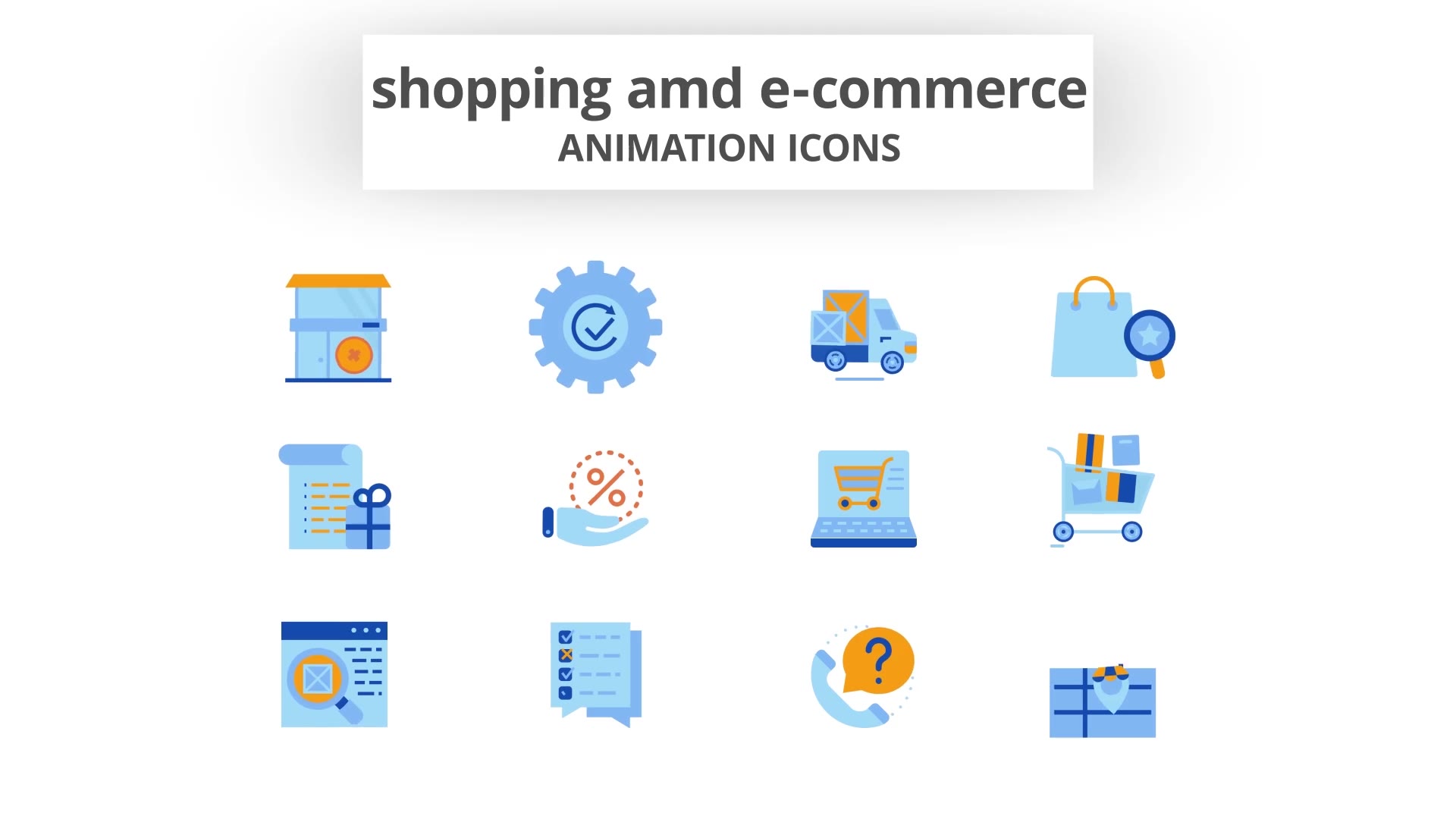 Shopping & E Commerce Animation Icons Videohive 28168378 After Effects Image 6