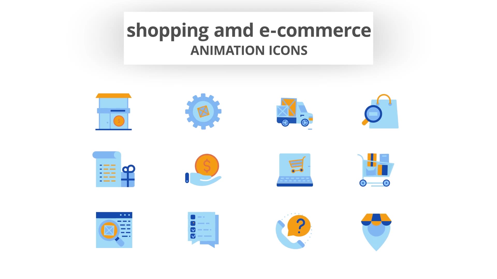 Shopping & E Commerce Animation Icons Videohive 28168378 After Effects Image 7