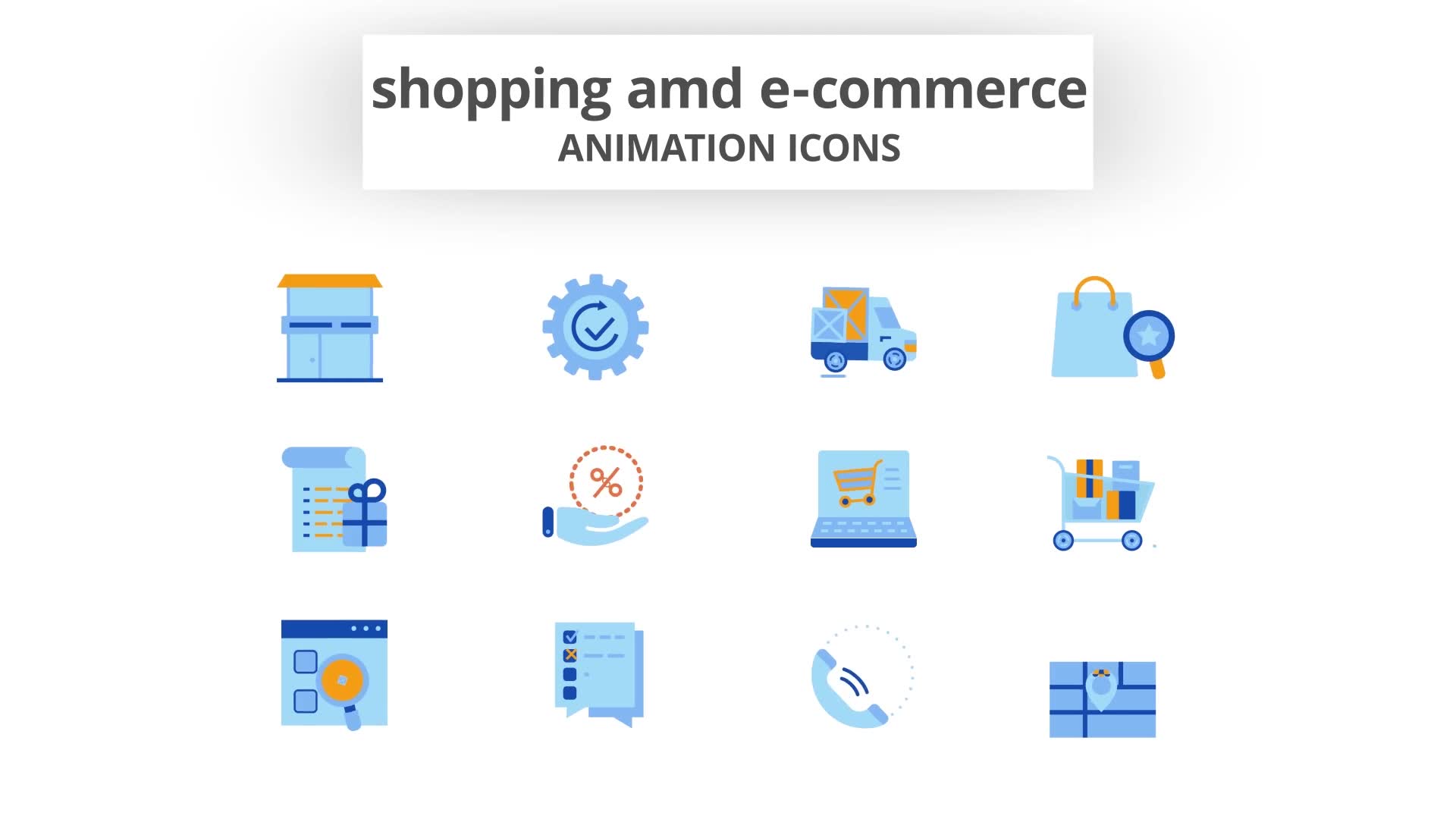 Shopping & E Commerce Animation Icons Videohive 28168378 After Effects Image 8