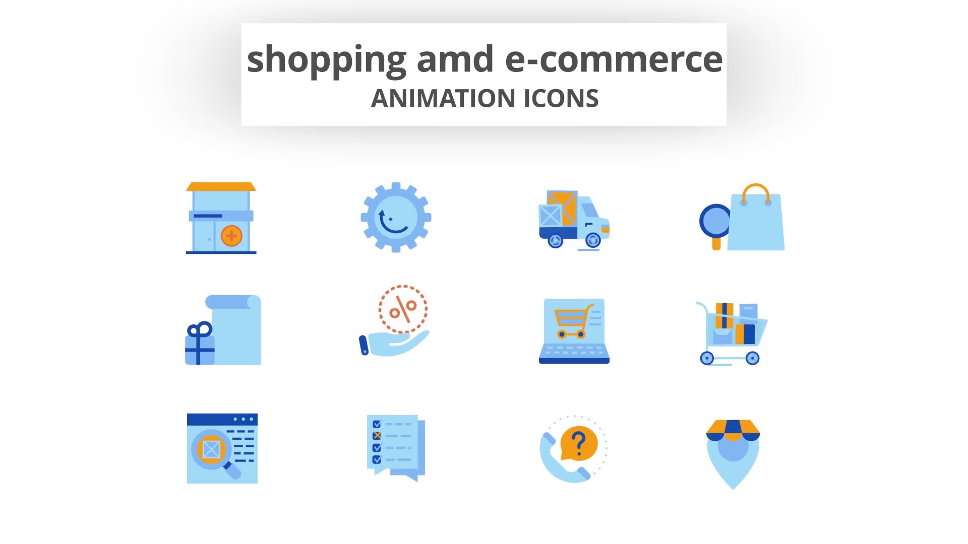 Shopping & E Commerce Animation Icons Videohive 28168378 After Effects Image 9