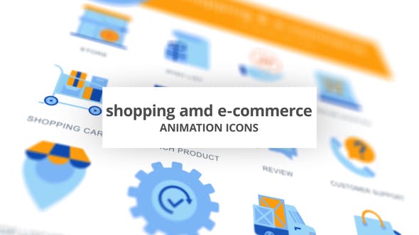 Shopping & E Commerce Animation Icons - 28168378 Videohive Download