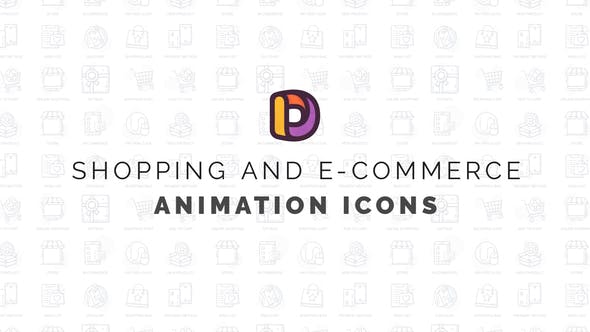 Shopping & E Commerce Animation Icons - Videohive Download 34567933