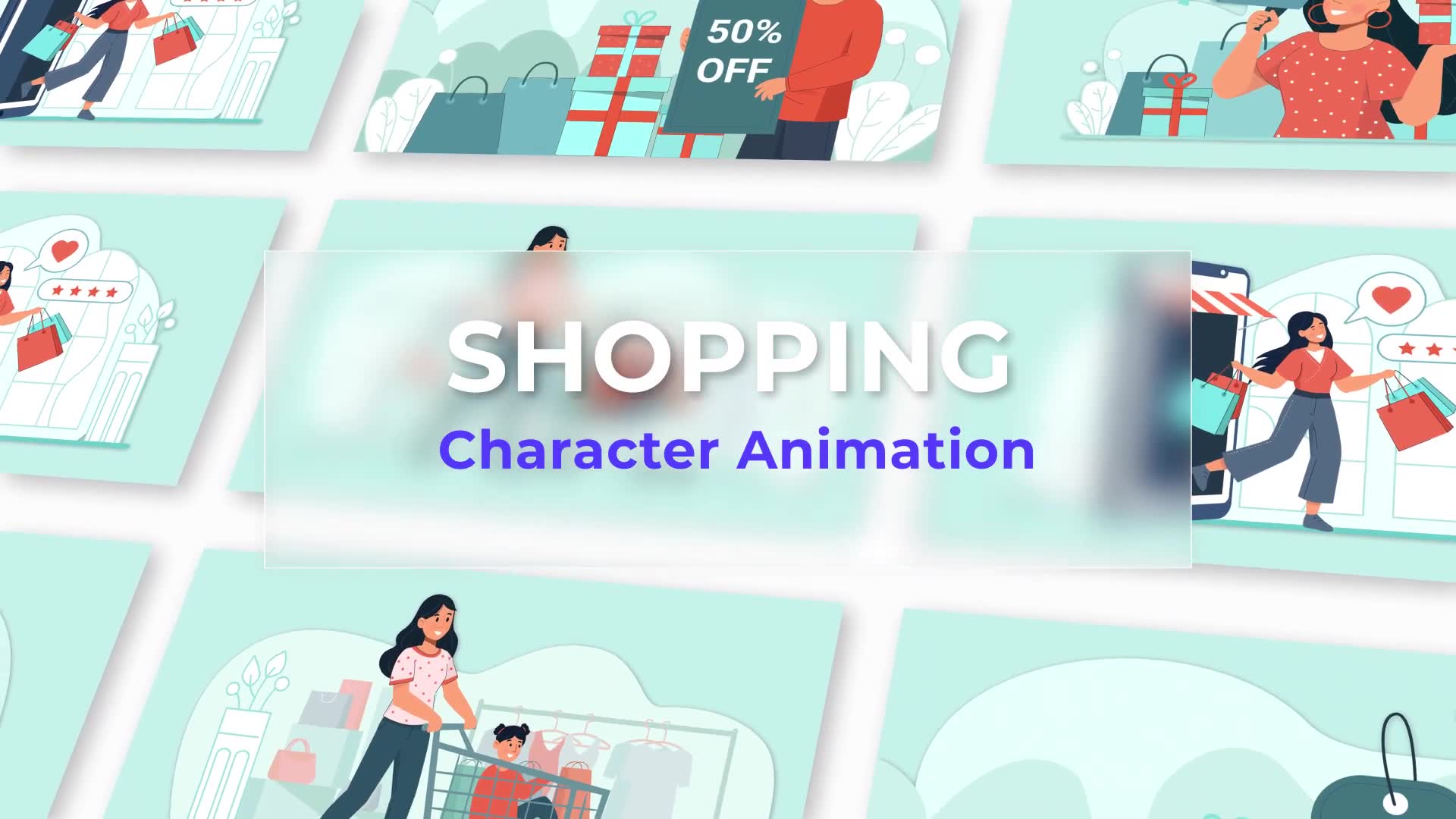 Shopping Explainer And Animation Scene Pack Videohive 36814159 After Effects Image 2