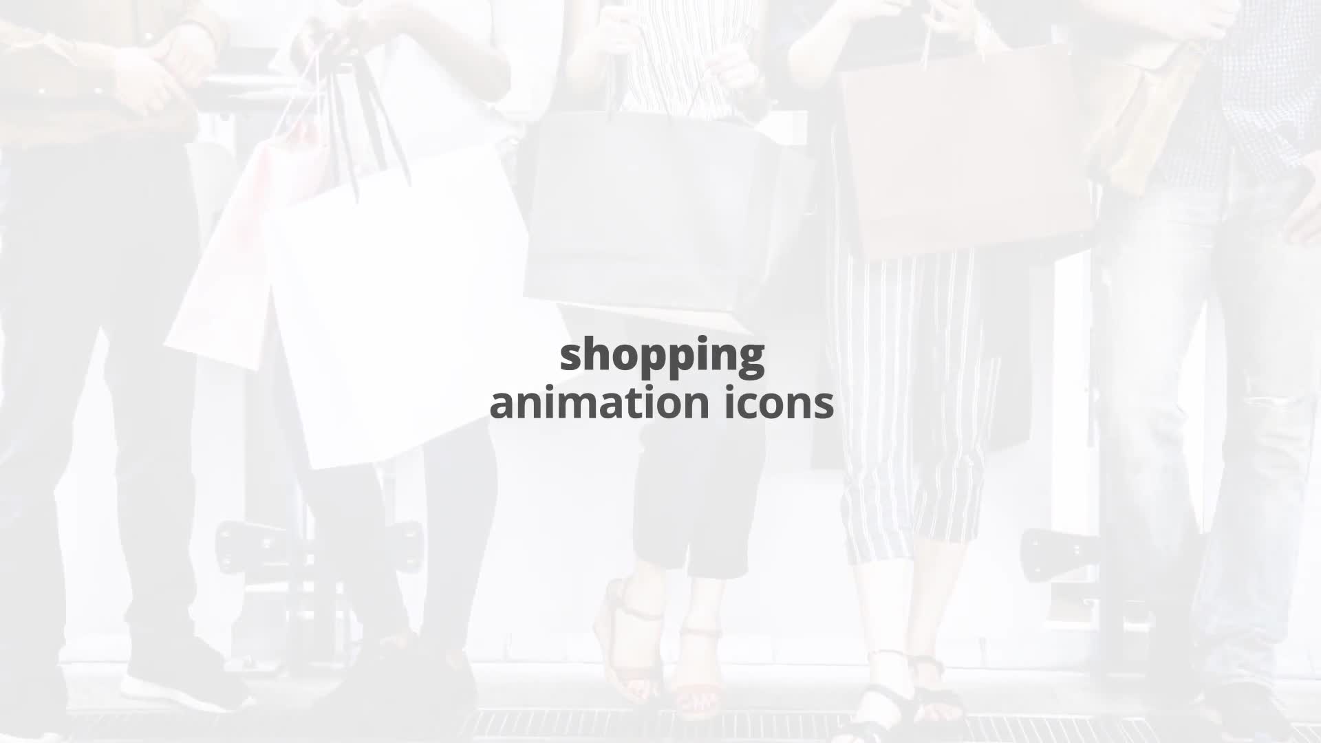 Shopping Flat Animated Icons Videohive 24429489 After Effects Image 1