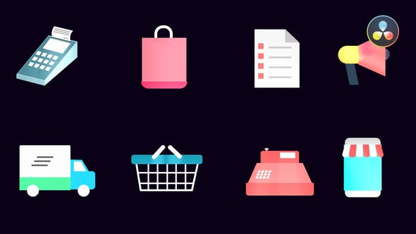 Shopping Icons Pack - 37211867 Videohive Download