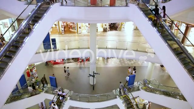 Shopping Mall People Pan Top To Bottom  Videohive 3109296 Stock Footage Image 4