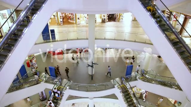 Shopping Mall People Pan Top To Bottom  Videohive 3109296 Stock Footage Image 6