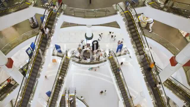 Shopping Mall Timelapse Escalator People  Videohive 3097493 Stock Footage Image 10