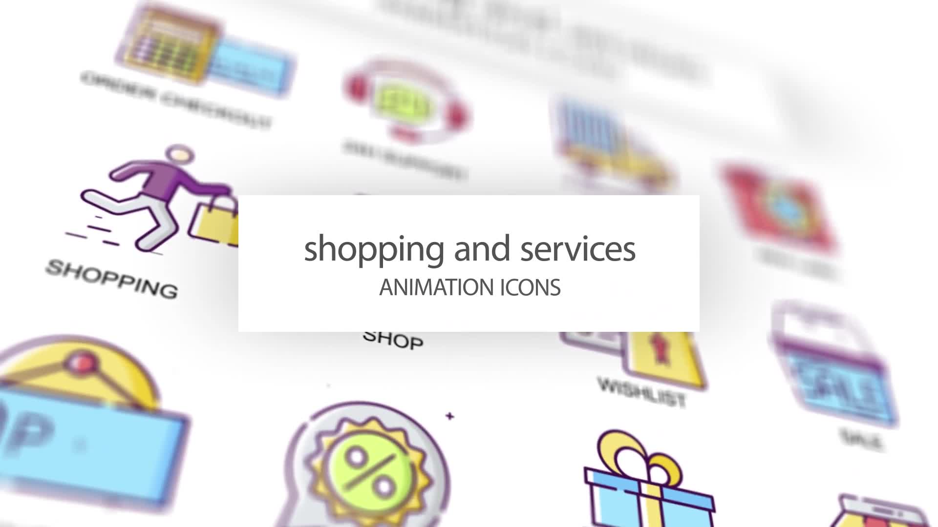 Shopping & Services Animation Icons Videohive 31339571 After Effects Image 1