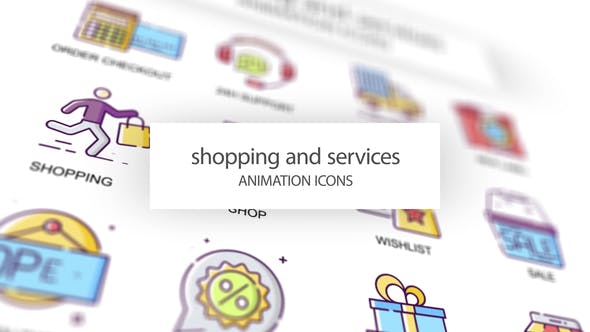 Shopping & Services Animation Icons - 31339571 Download Videohive
