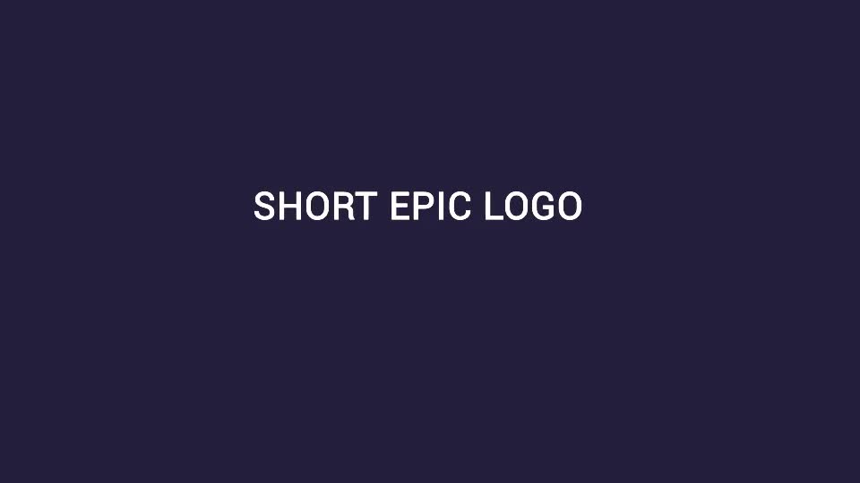 Short Epic Logo Videohive 18502725 After Effects Image 1