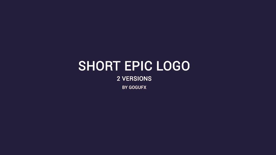 Short Epic Logo Videohive 18502725 After Effects Image 2