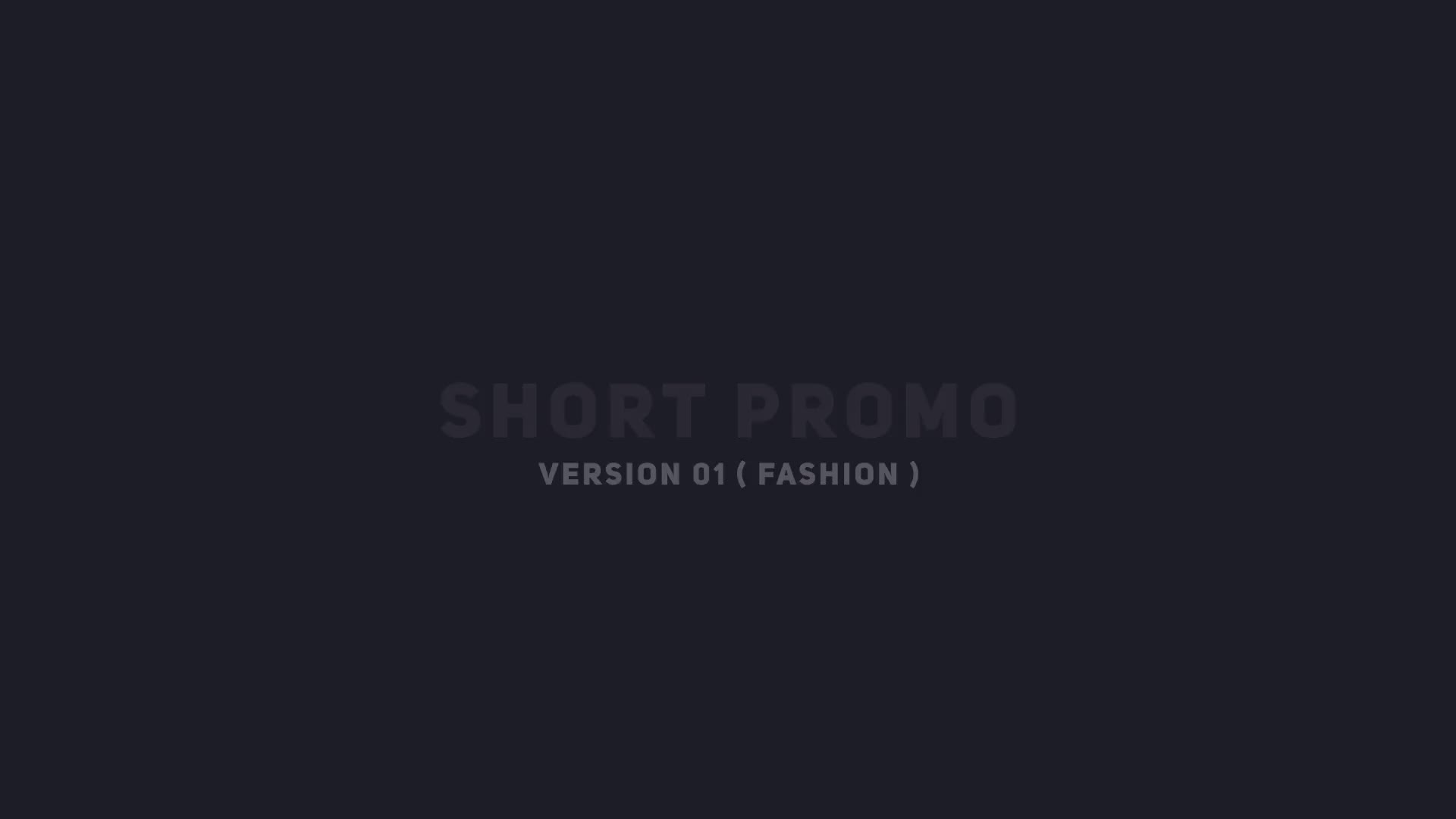 Short Fashion Promo - Download Videohive 11830232