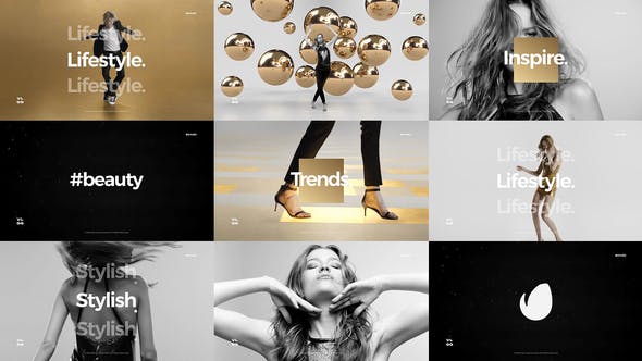 Short Fashion Stomp / Fast Clean Opener / Dynamic Typography / Youtube Channel - 24868336 Videohive Download