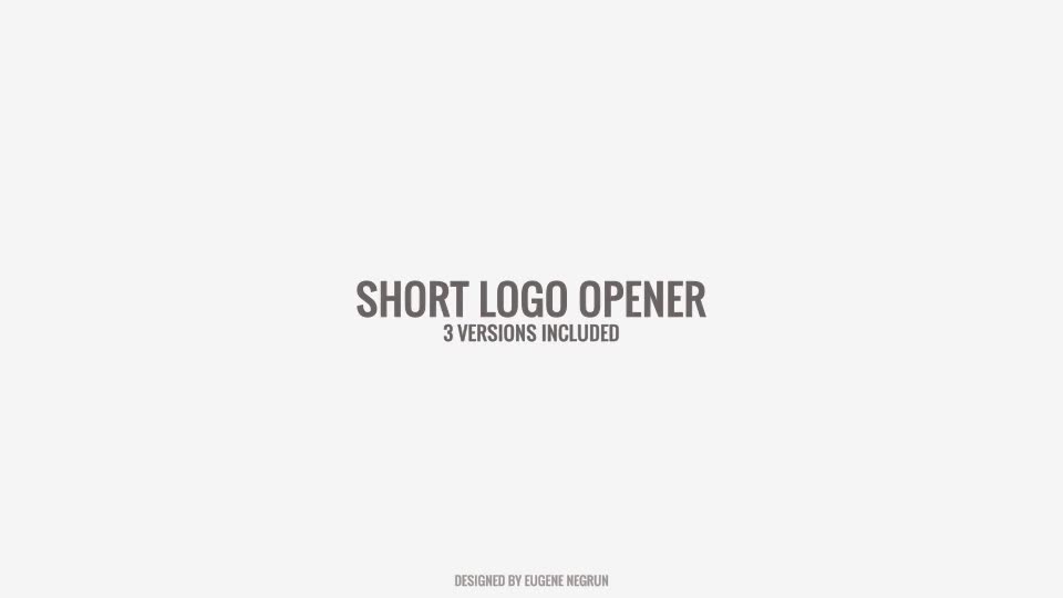 Short Logo Opener Videohive 19814912 After Effects Image 1