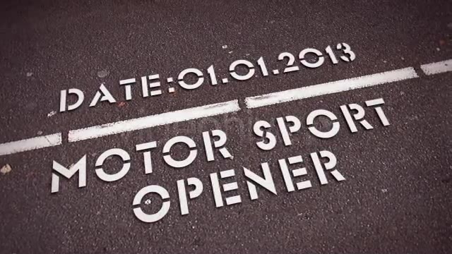 Short Motor Sport Opener Videohive 3801380 After Effects Image 2