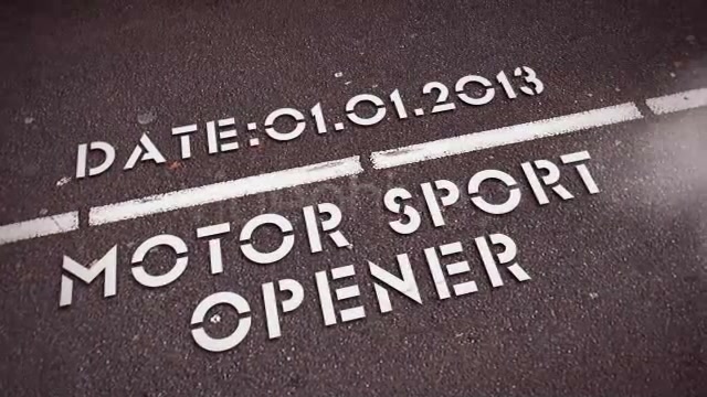 Short Motor Sport Opener Videohive 3801380 After Effects Image 3