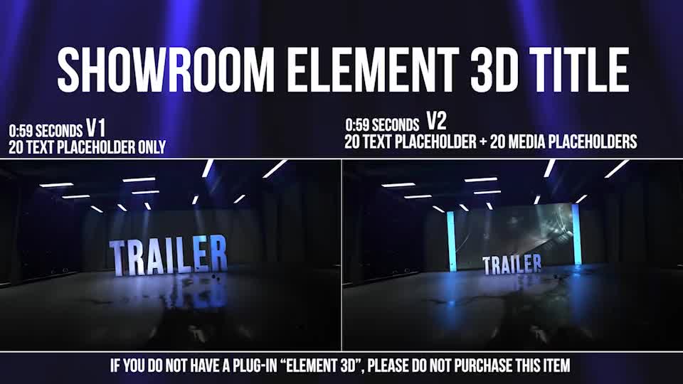 Showroom Element 3D Title Videohive 28150344 After Effects Image 1