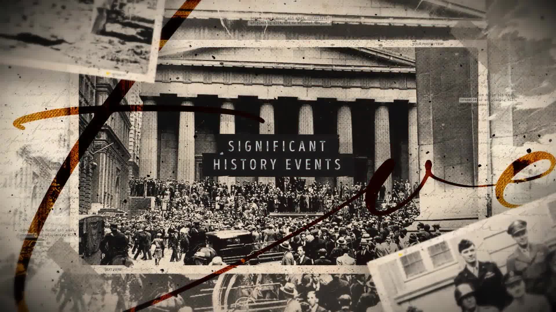 Significant History Events Slideshow / Retro Vintage Opener / Old Memories Photo Album / World War Videohive 37543636 After Effects Image 12