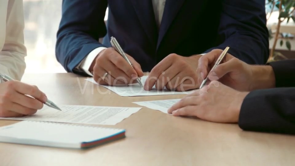 Signing Of Contract  Videohive 12953706 Stock Footage Image 4
