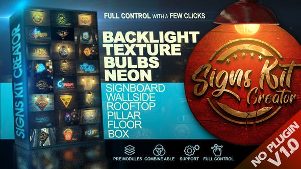 Signs Kit Creator - 26053118 Videohive Download