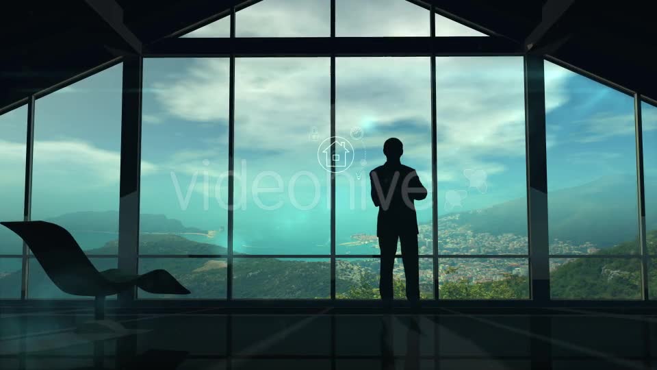 Silhouette Of Man And IOT Infographics - Download Videohive 20192911