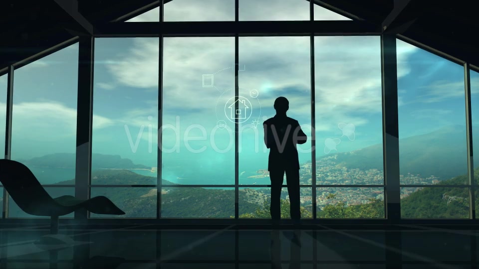 Silhouette Of Man And IOT Infographics - Download Videohive 20192911