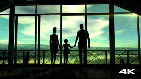 Silhouettes Of A Happy Family - Download Videohive 20248314