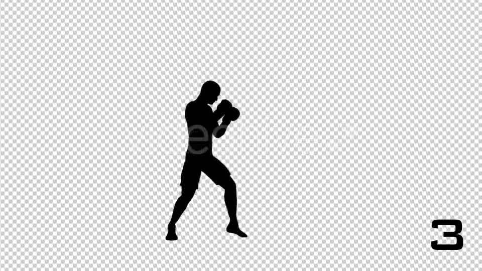 Silhouettes Of Boxer 3 Scene - Download Videohive 20685551