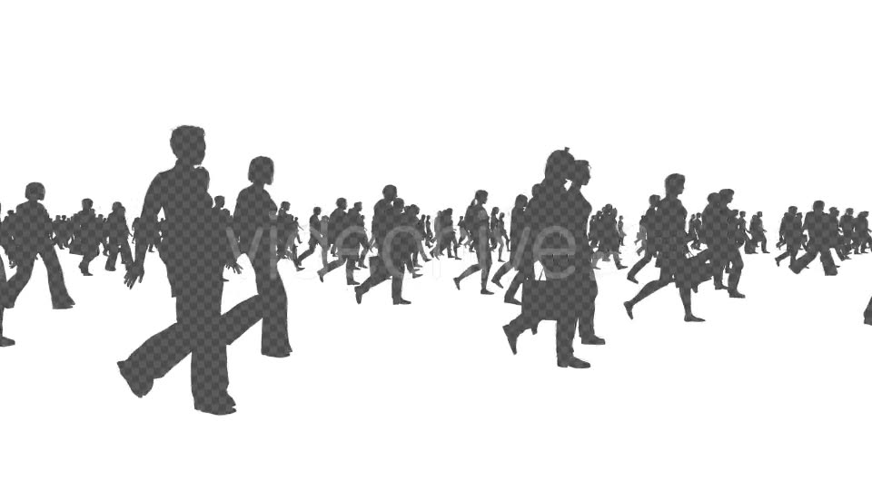 Silhouettes of People Walking Background - Download Videohive 20212330