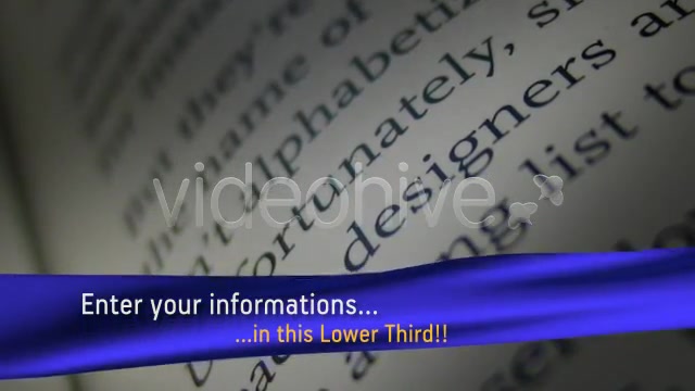 SILKY CLOTH lower thirds PACK Videohive 120522 Motion Graphics Image 2