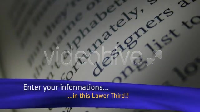 SILKY CLOTH lower thirds PACK Videohive 120522 Motion Graphics Image 3