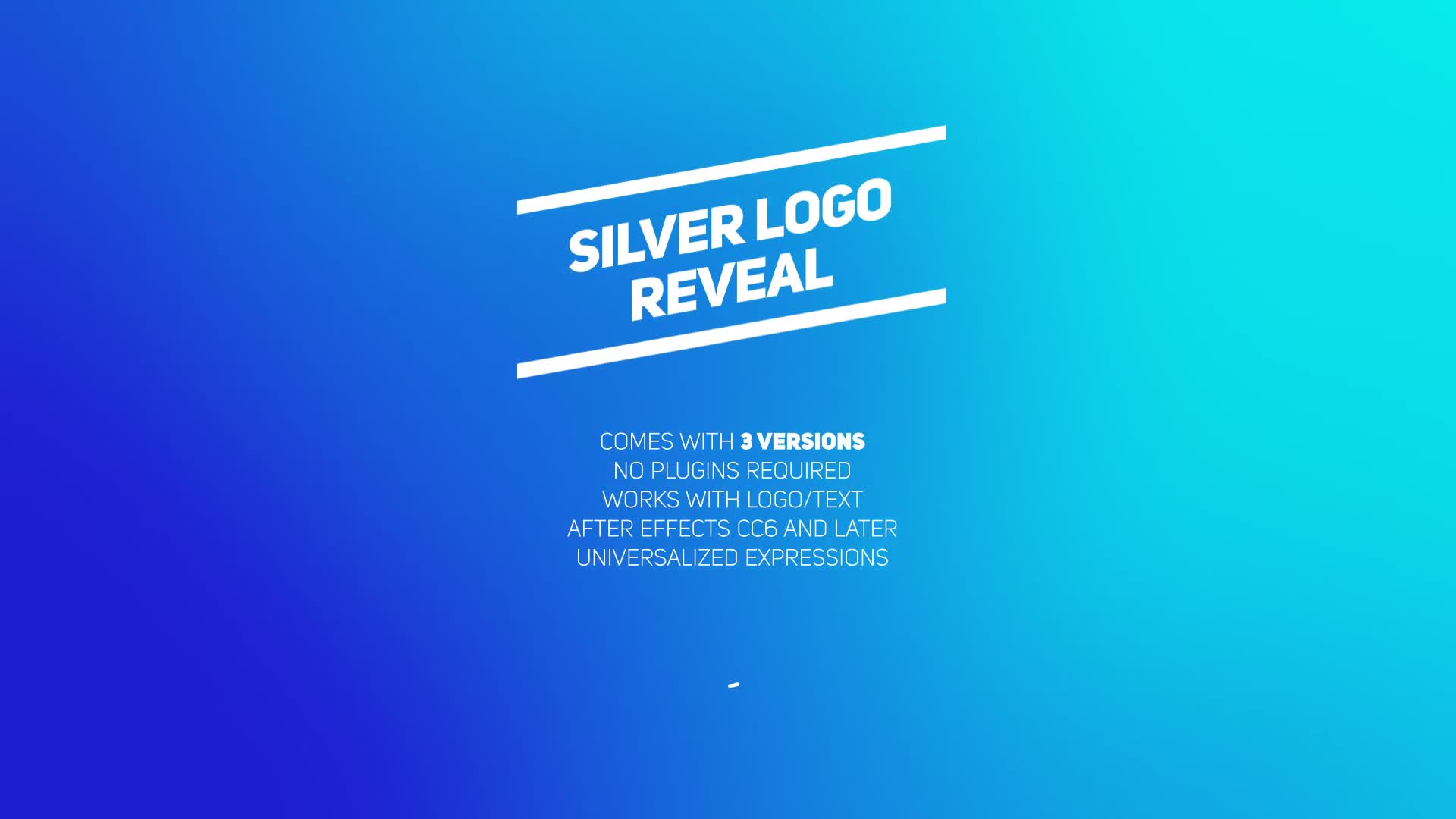 Silver Logo Reveal (3 versions) Videohive 26714302 After Effects Image 1