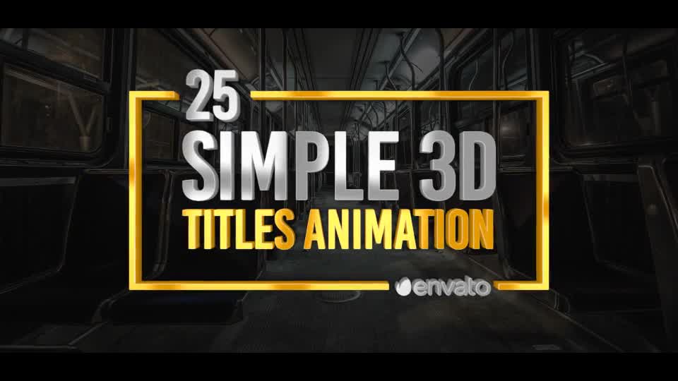 Simple 3D Titles - Download Videohive 17813088