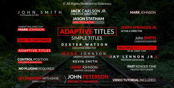 Simple & Adaptive Titles - Download Videohive 19348598