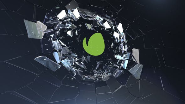 Simple Broken Glass Logo - Videohive 25548404 Download