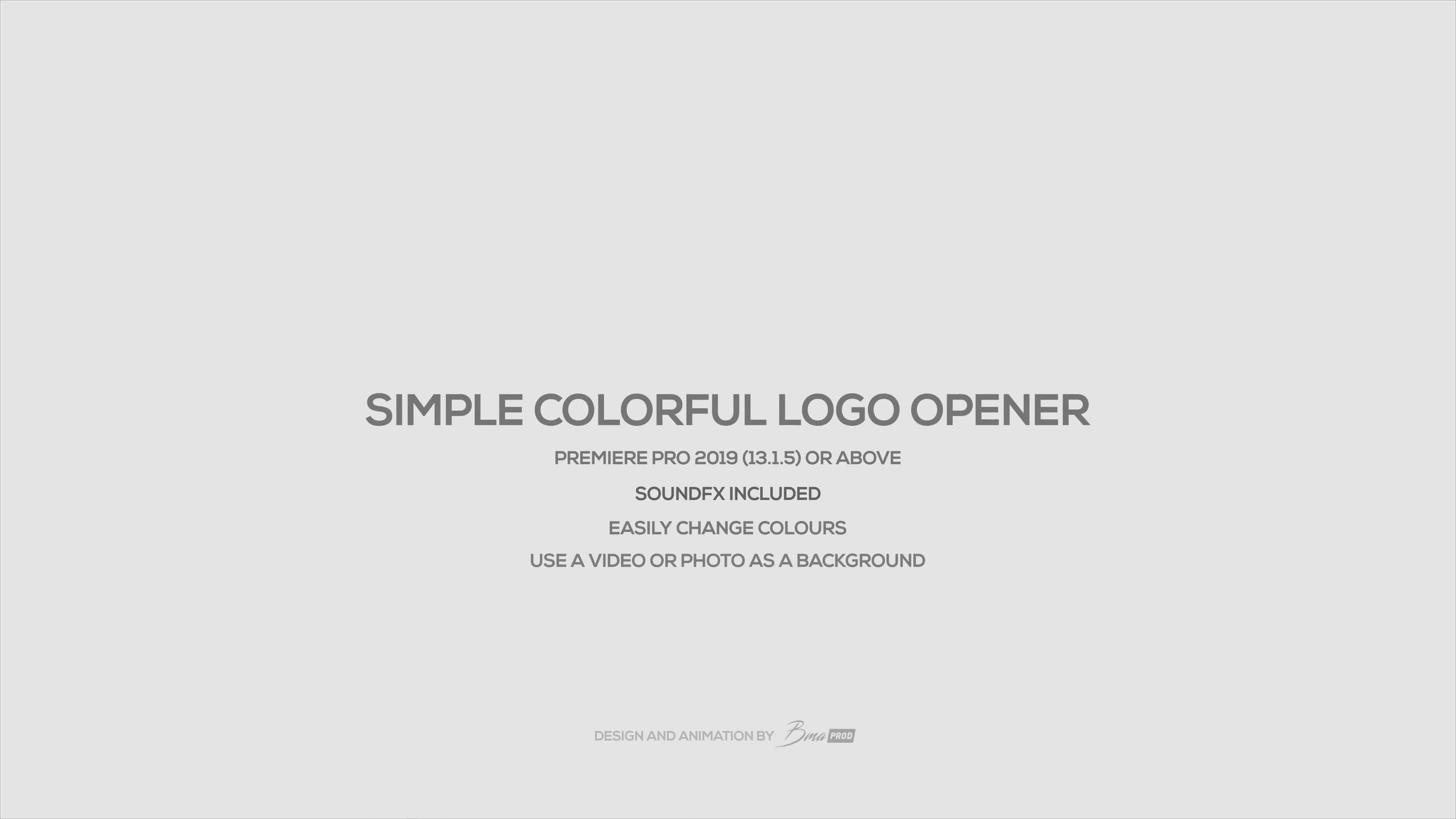 Simple Colorful Logo Opener Videohive 25734492 Premiere Pro Image 1