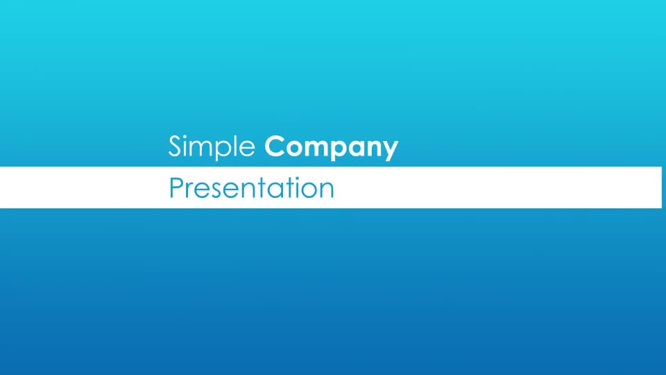 Simple Company Presentation - Download Videohive 7951743