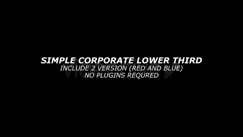 Simple Corporate Lower Third - Download Videohive 1259445