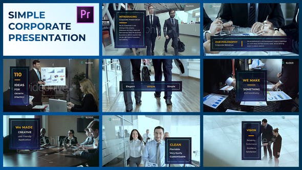 Simple Corporate Presentation – Premiere Pro - 23713024 Videohive Download