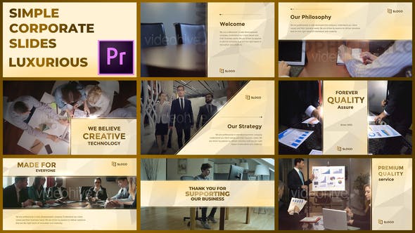 Simple Corporate Slides Luxurious – Premiere Pro - 28915110 Download Videohive