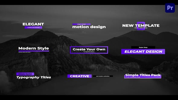Simple Creative Titles For Premiere Pro - 33640175 Download Videohive